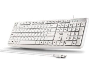 Teclado NGS Heritage HERITAGESPANISH/ Blanco