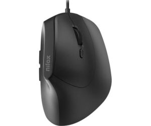Nilox Ratón Vertical 3600 DPI, 6 botones, negro