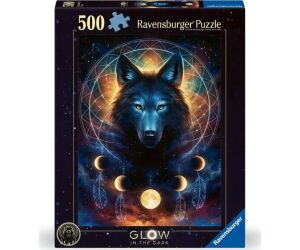 Puzzle lobo brillante 500 piezas