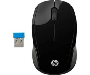 Raton inalambrico hp optico 200 1000ppp negro