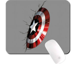 Alfombrilla raton ert group capitan america marvel gris