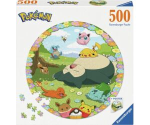 Puzzle ravenzburger pokemon round 500 piezas