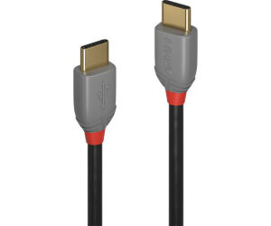 Lindy 36872 cable USB USB 2.0 2 m USB C Negro, Gris