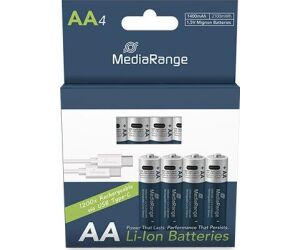 Pilas Recargables Mediarange Aa