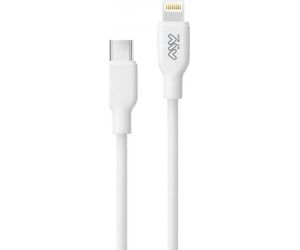 Cable USB 2.0 Tipo-C Lightning Myway MWUSC0023/ USB Tipo-C Macho - Lightning Macho/ Hasta 20W/ 480Mbps/ 1m/ Blanco