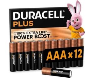 Pack de 12 Pilas AAA Duracell Plus Power Boost DPBLR3B12/ 1.5V/ Alcalinas