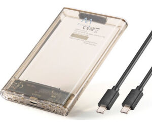 Ewent EW7068 caja para disco duro externo Caja externa para unidad de estado sólido (SSD) Transparente 2.5"