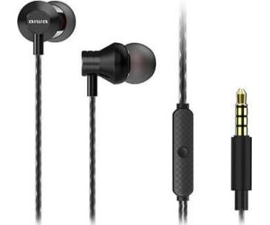 Auriculares Intrauditivos Aiwa ESTM-50BK/ con Micrófono/ Jack 3.5/ Negro