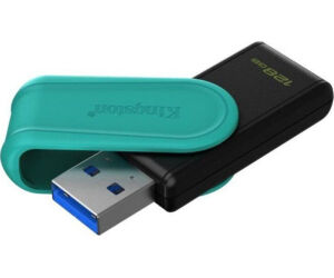 Kingston Technology DataTraveler 128GB Portable USB 3.2 Gen 1 Exodia S (Black/Turquoise)