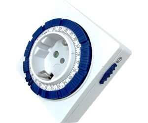 Programador silver electronic analógico -  24 horas -  3600w -  250v -  16a -  50hz -  ip 20 - ajustable 15 minutos -  24h