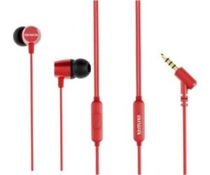 Auriculares Intrauditivos Aiwa ESTM-30RD/ con Micrófono/ Jack 3.5/ Rojos