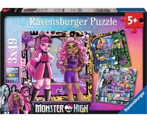 Puzzle ravensburger monster high 3x49