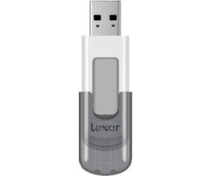 Lexar JumpDrive V100 unidad flash USB 64 GB USB tipo A 3.2 Gen 1 (3.1 Gen 1) Gris, Blanco