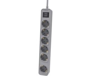 Regleta con Interruptor Philips CHP2164G/10/ 6 Tomas de corriente/ Cable 1.5m/ Gris