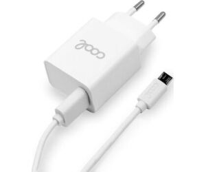 Cargador Cool Micro Usb 3 Amp White Cable