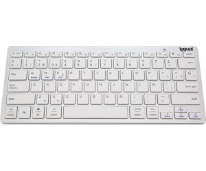 iggual Teclado Bluetooth Slim TKL-BT plata 2 canal