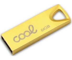 Pendrive 64gb Usb 2.0 Cool Metal Key Dorado