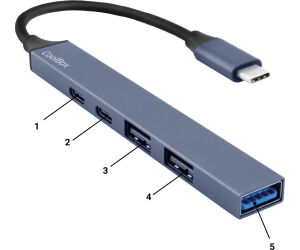 MINI DOCK USB-C (USB-C PD/USB-C/2xUSB 2.0/USB 3.0) COOLBOX