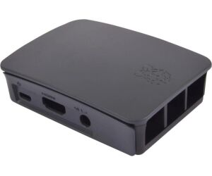 Carcasa raspberry pi 3 negra y gris