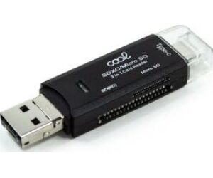 Lector Tarjetas Cool 3 En 1 (tipo-c/micro-usb/usb)