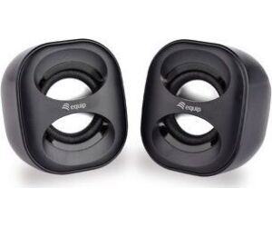 Altavoces 2.0 equip life mini 6w rms color negro jack 3.5 pulgadas alimetancion usb