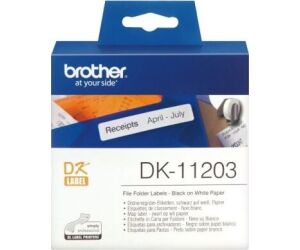 Brother Etiquetas DK11203 Carpetas 17x87 mm 300 ud