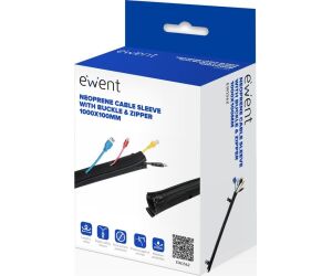 Manguito de neopreno con cremallera ewent ew1562 1000x100mm