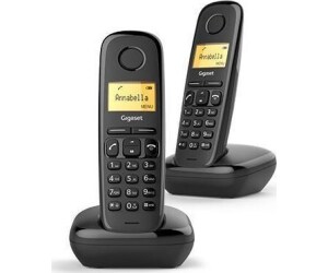 Teléfono inalámbrico A170 DUO con Negro