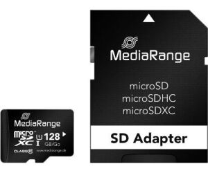 Mem Micro Sdxc 128gb Mediarange + Adaptador Sd