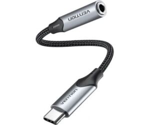 Adaptador Audio Jack 3.5/h Usb-c/m 1 M Gris Vention