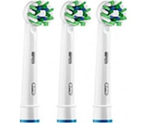 Recambio cepillo dental oral - b eb 50 - 3ffs cross action 3 unidades - cleanmaximiser - elimina placa - blanco