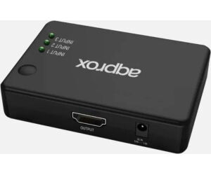 Hdmi Switch 3 Puertos 4k + Control Remoto Approx