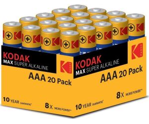 Blister pilas kodak alcalina max aaa lr3 blister 20 pilas