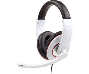 Auriculares Gembird Mhs-001-gw Blanco Brillante Microfono Alambrico 3.5mm
