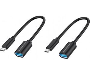 Adaptador usb tipo c a usb tipo a conceptronic 20cm - macho - hembra - pack 2 unidades