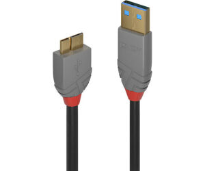 Lindy 36767 cable USB USB 3.2 Gen 1 (3.1 Gen 1) 2 m USB A Micro-USB B Negro