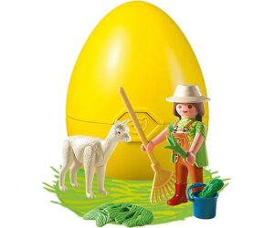 Playmobil cuidadora con alpaca