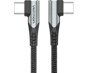 Cable Usb-c/m A Usb-c/m Angulo Recto 0.50 M 100w Gris Vention
