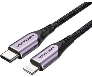 Cable 2.0 Usb-c A Lightning 1 M Morado Vention