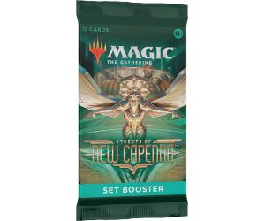 Juego de cartas sobre individual wizards of the coast magic the gathering streets of new capenna sobre edición inglés