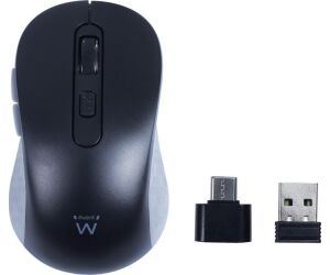 EWENT EW3204 Ratón inalámbrico 2.4GHz click silen
