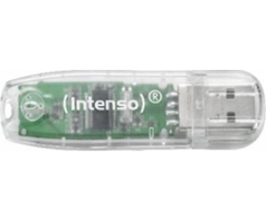 Memoria usb 2.0 intenso rainbow 32gb transparente