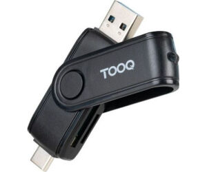 Lector Tarjetas Usb-c 2.0 + Usb-a 3.0 Negro Tooq