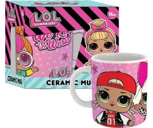 Taza gb eye lol surprise ceramica en caja de regalo rosa