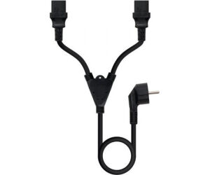 Nanocable Cable aliment. CEE7-M a 2xC13-H 3 m