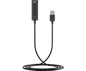 Cable adaptador ewent mini jack a usb hembra - macho 0.5m