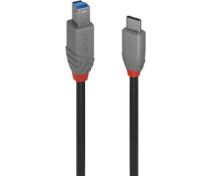 Lindy 36666 cable USB USB 3.2 Gen 1 (3.1 Gen 1) 1 m USB C USB B Negro