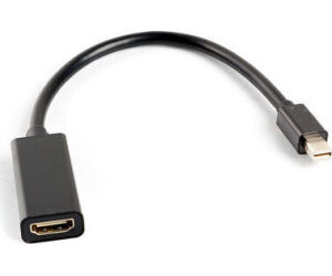 Adaptador lanberg minidisplayport macho - hdmi hembra 20cm negro