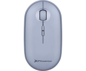 Phoenix rebble ratón inalambrico bluetooth y 2.4 ghz hasta 3 dispositivos con receptor usb clic silencioso para portátil notebook pc chomebook mac color azul