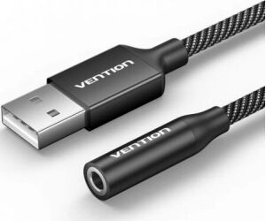 Conversor Vention CVEBC/ Jack 3.5 Hembra - USB Macho/ 1m/ Gris